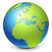 Worldwide globe icon